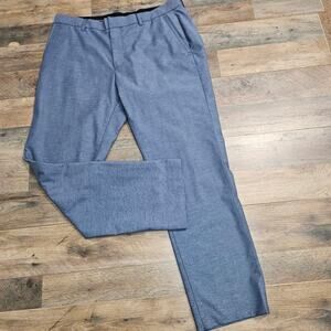 Bonobos Mens Blue Pants Wednesday 35/32 Flat Front Pockets Career